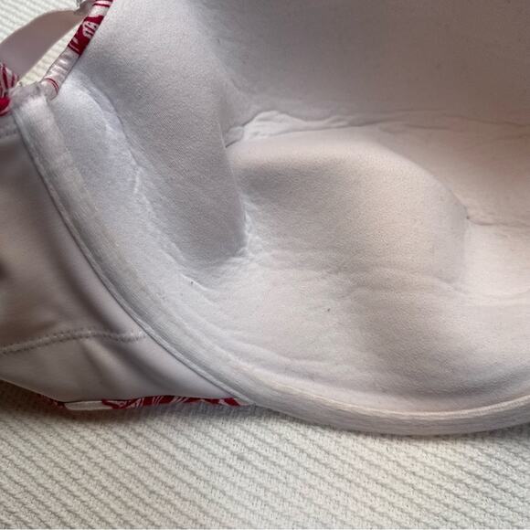 Cacique 44DDD Lightly Lined Full Coverage Invisible Backsmoother Pink Floral Bra - Picture 3 of 8